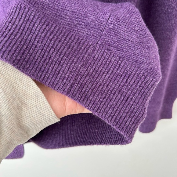 Jcrew crewneck cashmere sweater purple - Picture 7 of 10